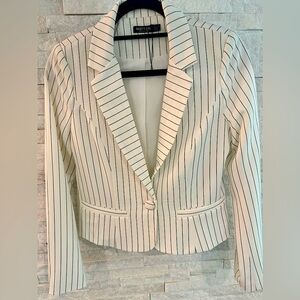 Nasty Gal Cropped Stripe Blazer